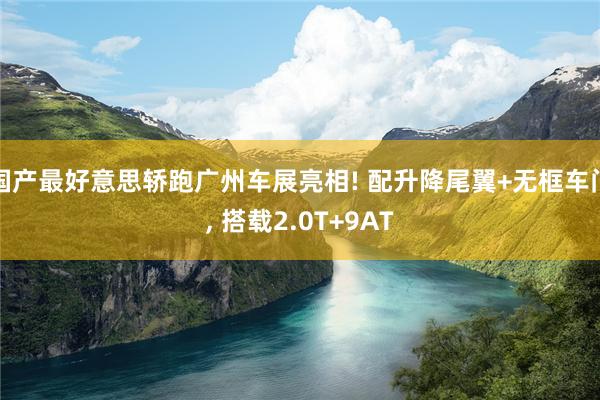 国产最好意思轿跑广州车展亮相! 配升降尾翼+无框车门, 搭载2.0T+9AT