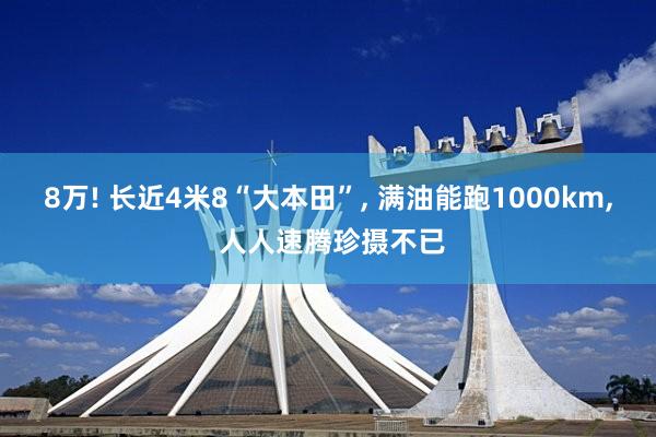 8万! 长近4米8“大本田”, 满油能跑1000km, 人人速腾珍摄不已
