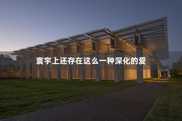 寰宇上还存在这么一种深化的爱